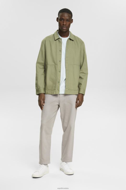 Esprit muškarci majica od dresa svijetlo vodeno zelena majice kratkih rukava A48RT747