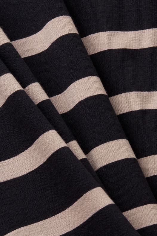 Esprit muškarci majica od žerseja na pruge, 100% pamuk crno majice kratkih rukava A48RT590