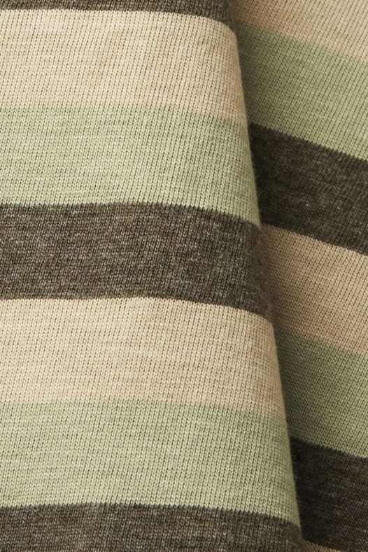 Esprit muškarci majica od žerseja na pruge, 100% pamuk svijetlo zelena majice kratkih rukava A48RT735