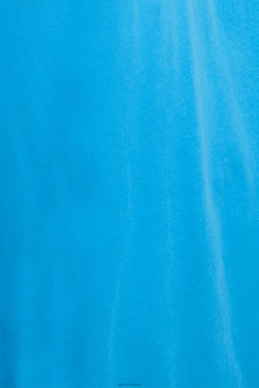 Esprit muškarci majica s logotipom mat sjaja tirkiz majice kratkih rukava A48RT618