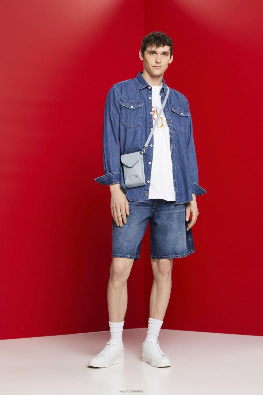 Esprit muškarci majica s prednjim printom, 100% pamuk San Francisco White majice kratkih rukava A48RT739