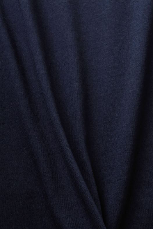 Esprit muškarci majica s prednjim printom, 100% pamuk mornarica majice kratkih rukava A48RT740