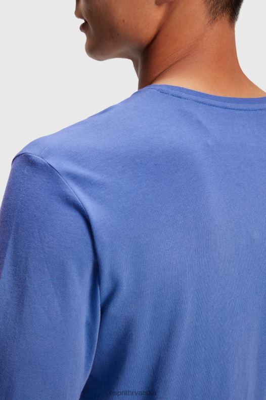 Esprit muškarci majica s printom logotipa plava majice kratkih rukava A48RT867