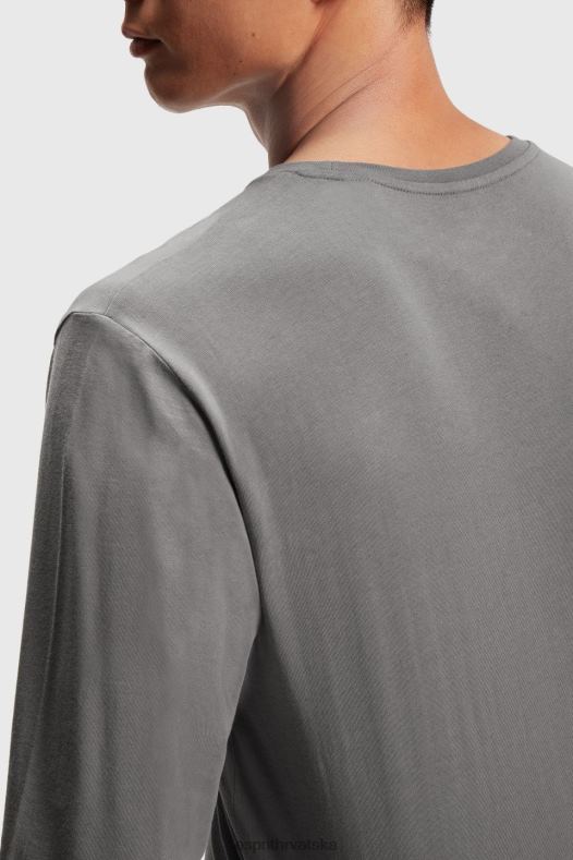 Esprit muškarci majica s printom logotipa srednje siva majice kratkih rukava A48RT863