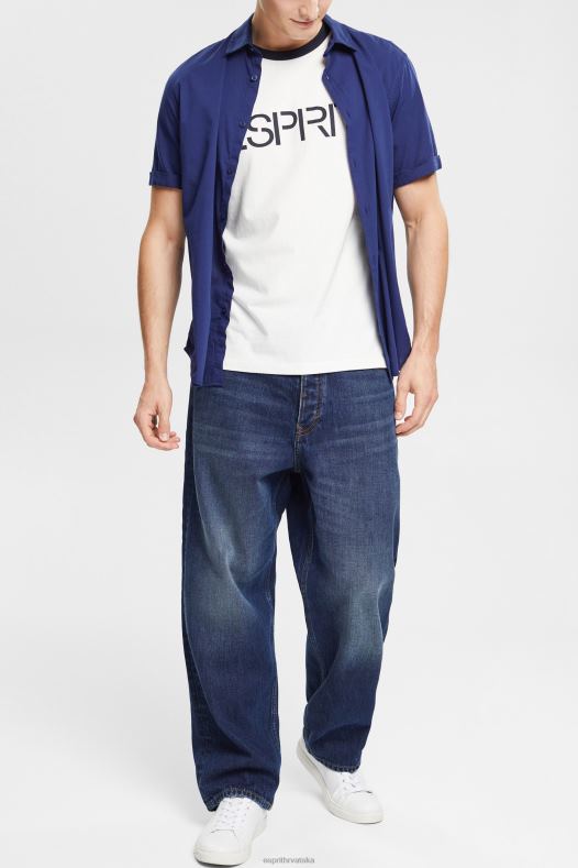 Esprit muškarci majica s printom logotipa u dresu prljavo bijelo majice kratkih rukava A48RT949