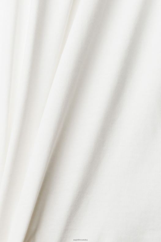 Esprit muškarci majica s printom logotipa u dresu prljavo bijelo majice kratkih rukava A48RT949