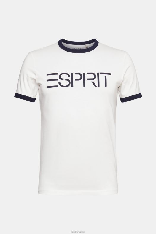 Esprit muškarci majica s printom logotipa u dresu prljavo bijelo majice kratkih rukava A48RT949