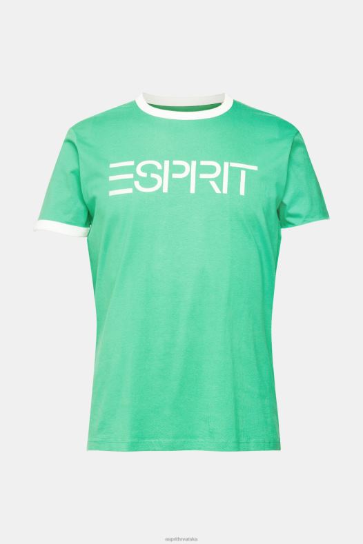Esprit muškarci majica s printom logotipa u dresu zelena majice kratkih rukava A48RT950