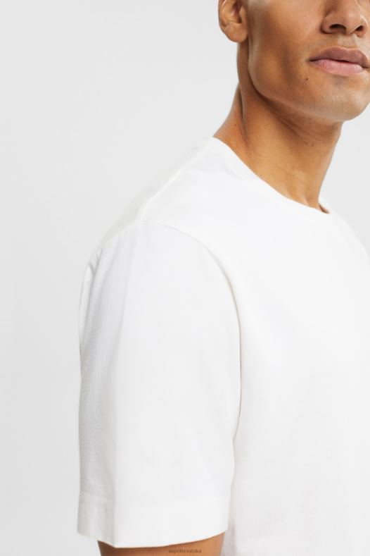 Esprit muškarci obična majica bijela majice kratkih rukava A48RT929