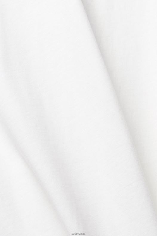 Esprit muškarci obična majica bijela majice kratkih rukava A48RT929