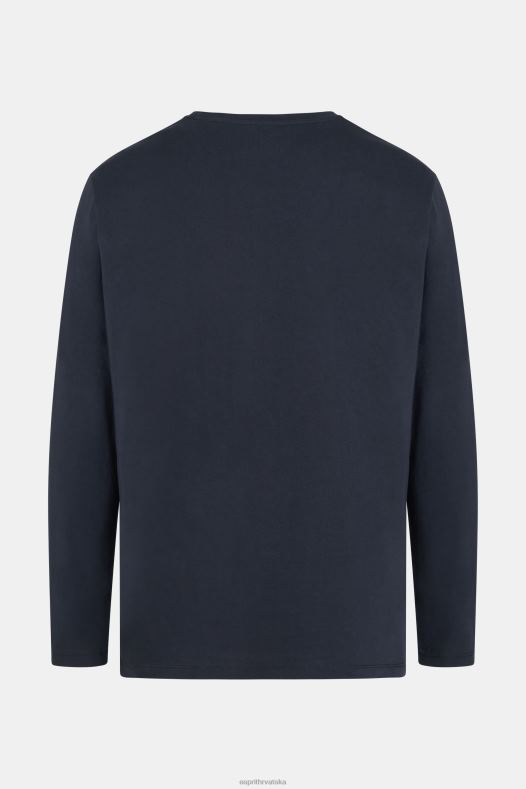 Esprit muškarci obična majica od čvrstog dresa crno majice kratkih rukava A48RT858