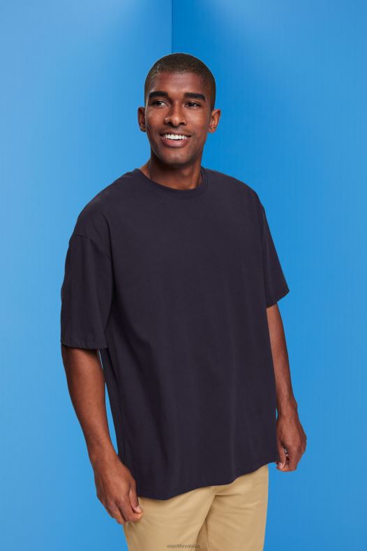 Esprit muškarci oversized dres majica mornarica majice kratkih rukava A48RT843