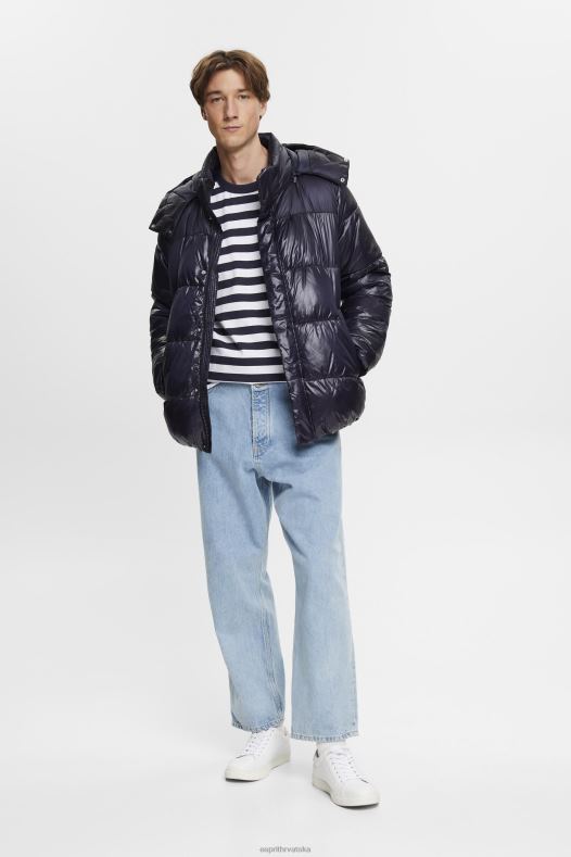 Esprit muškarci prugasta majica s okruglim izrezom mornarica majice kratkih rukava A48RT721