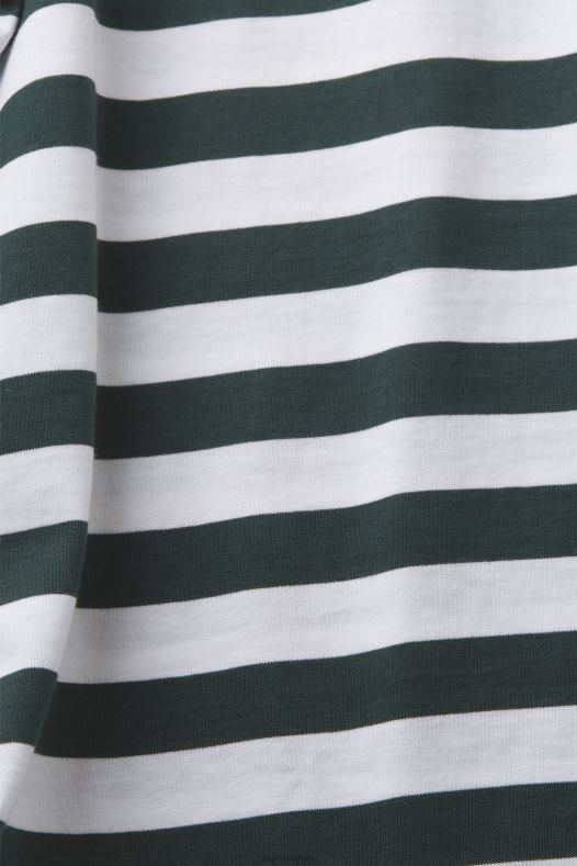 Esprit muškarci prugasta majica s okruglim izrezom tamno plavozelena majice kratkih rukava A48RT769