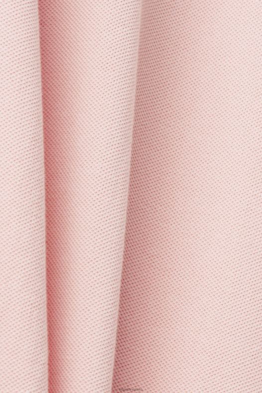 Esprit muškarci kameno isprana pamučna pike polo majica ružičasta polos A48RT710