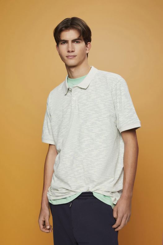 Esprit muškarci melange polo majica s finim prugama citrusno zelena polos A48RT703