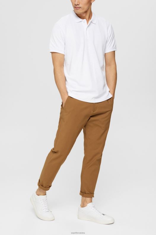 Esprit muškarci pima pamučna pique polo majica bijela polos A48RT924