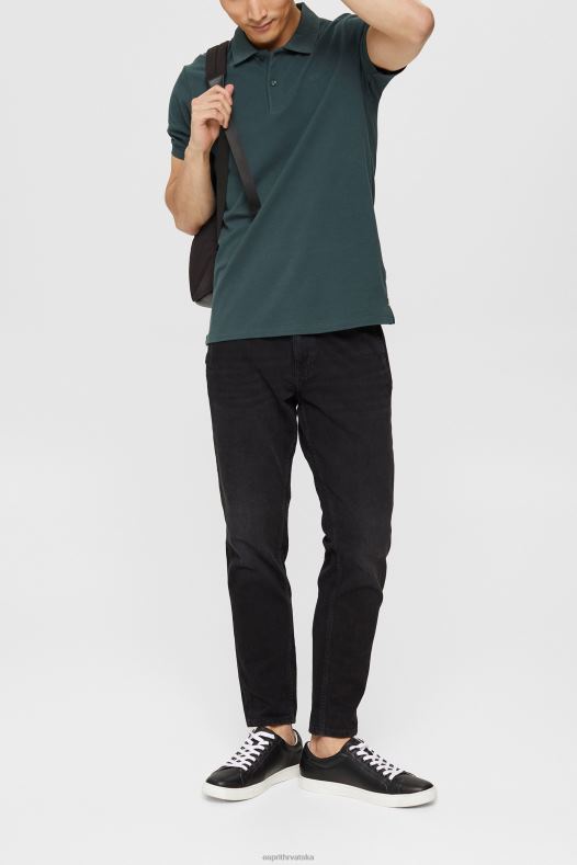 Esprit muškarci pima pamučna pique polo majica teal plava polos A48RT927