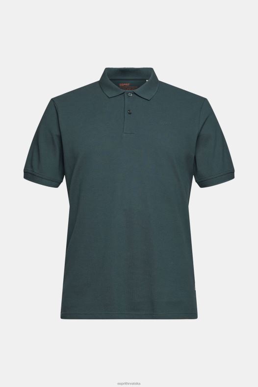 Esprit muškarci pima pamučna pique polo majica teal plava polos A48RT927