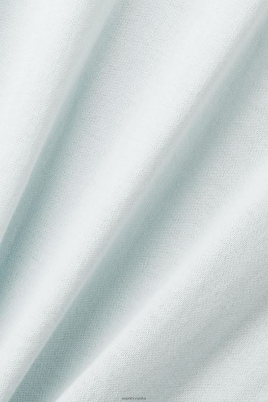 Esprit muškarci pomiješana tencel i održiva pamučna polo majica svijetlo vodeno zelena polos A48RT760