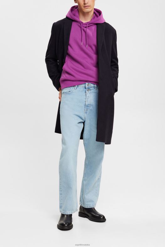 Esprit muškarci široke traperice od održivog pamuka plavo izbijeljeno traper A48RT848