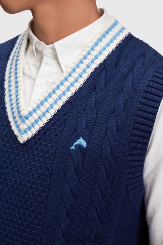 Esprit muškarci fakultetski džemper prsluk tinta veste A48RT812