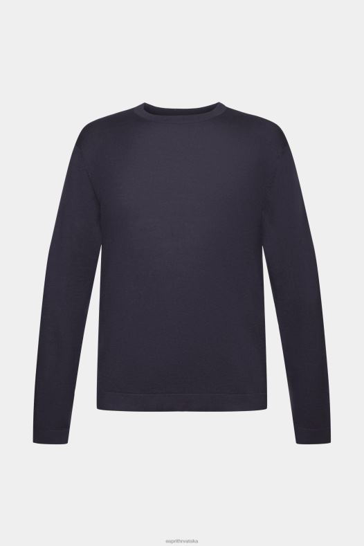 Esprit muškarci fino pleteni džemper mornarica veste A48RT684