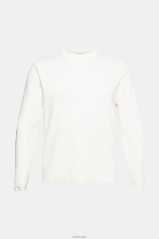 Esprit muškarci pleteni džemper prljavo bijelo veste A48RT839