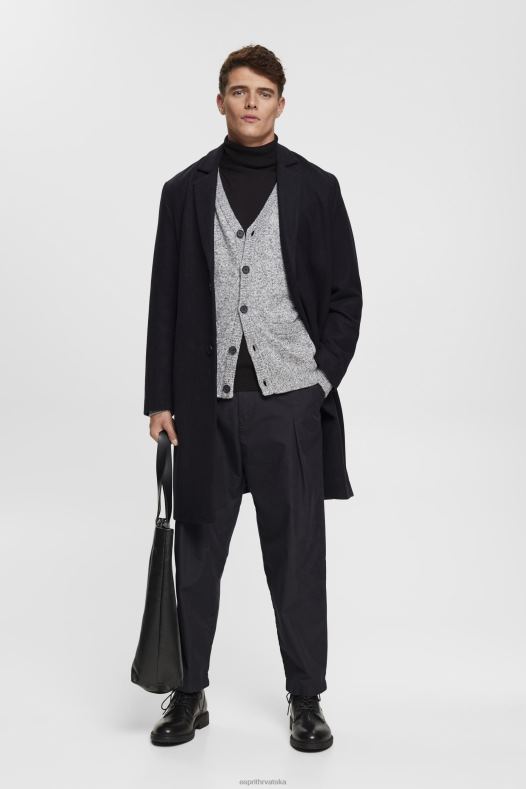 Esprit muškarci pleteni kardigan s gumbima srednje siva veste A48RT697