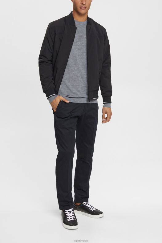 Esprit muškarci pleteni vuneni džemper siva veste A48RT907