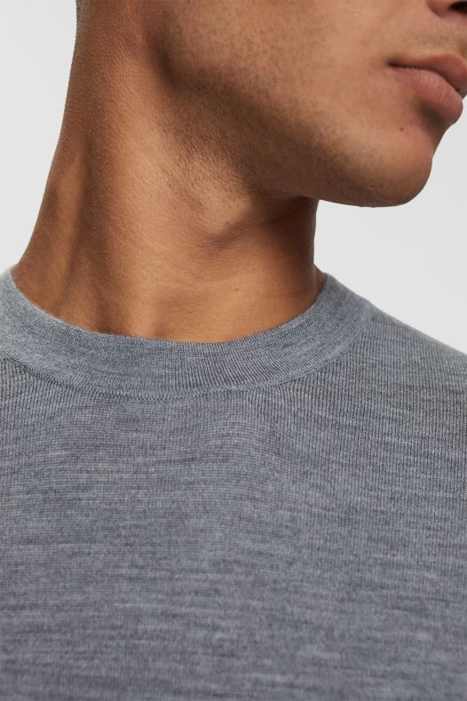 Esprit muškarci pleteni vuneni džemper siva veste A48RT907