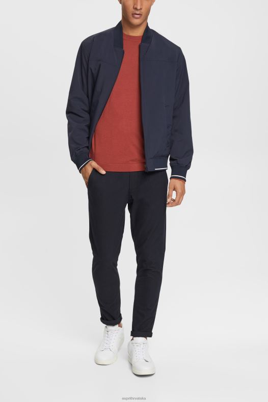 Esprit muškarci pleteni vuneni džemper terakota veste A48RT906