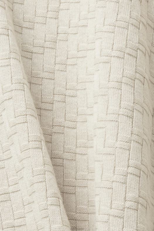 Esprit muškarci teksturirani džemper s okruglim izrezom svijetlo taupe veste A48RT718