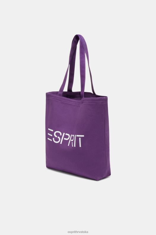 Esprit muškarci platnena torba s logotipom bobičasto ljubičasta pribor A48RT38