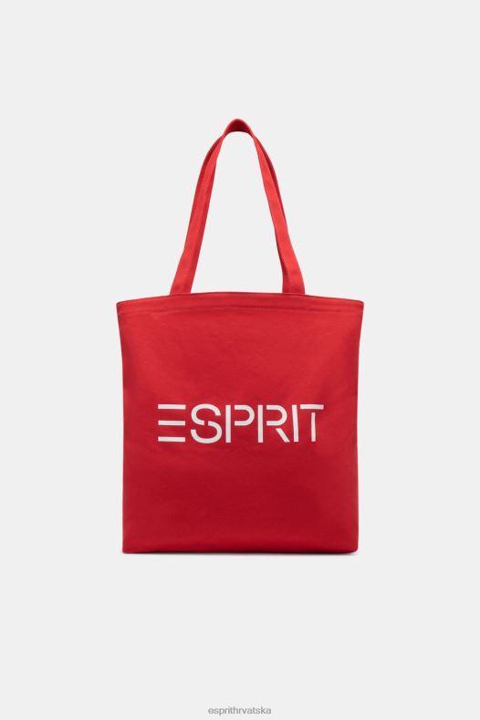 Esprit muškarci platnena torba s logotipom narančasto crvena pribor A48RT37
