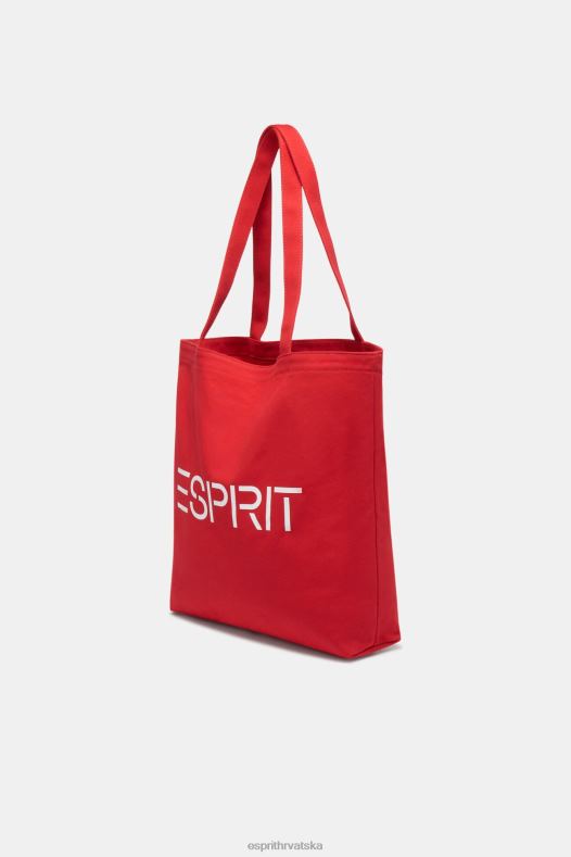 Esprit muškarci platnena torba s logotipom narančasto crvena pribor A48RT37