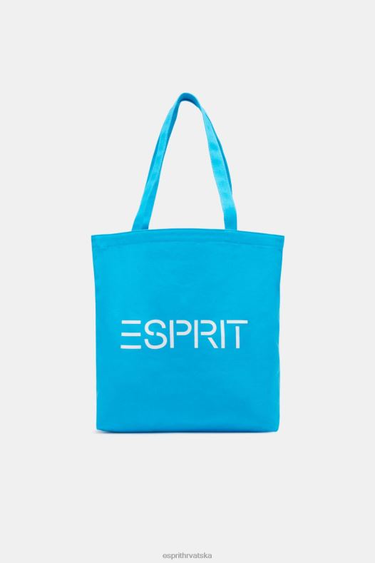 Esprit muškarci platnena torba s logotipom tirkiz pribor A48RT39