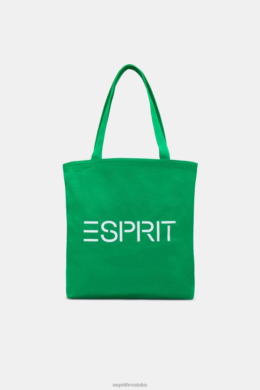 Esprit muškarci platnena torba s logotipom zelena pribor A48RT40