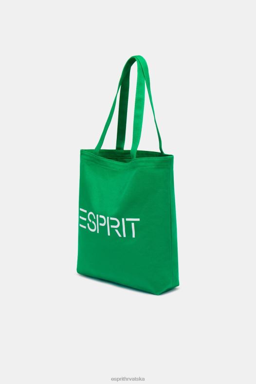 Esprit muškarci platnena torba s logotipom zelena pribor A48RT40