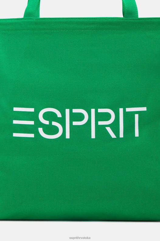 Esprit muškarci platnena torba s logotipom zelena pribor A48RT40