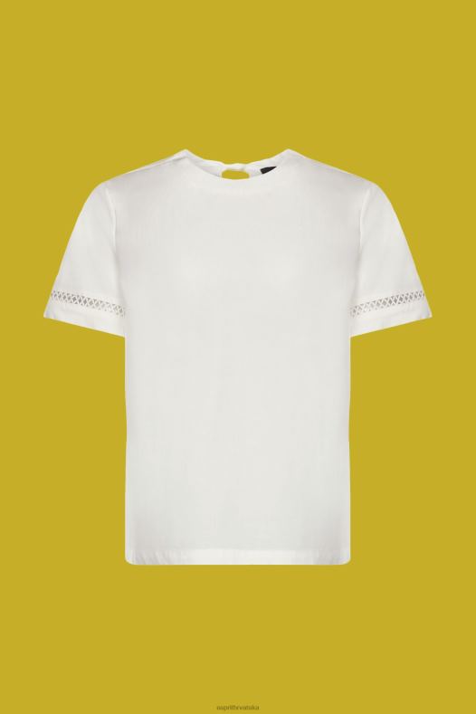 Esprit žene bluza otvorenih leđa, tencel bijela bluze A48RT201