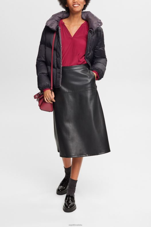 Esprit žene bluza sa dimljenim detaljima, lenzing ecovero trešnja crvena bluze A48RT371