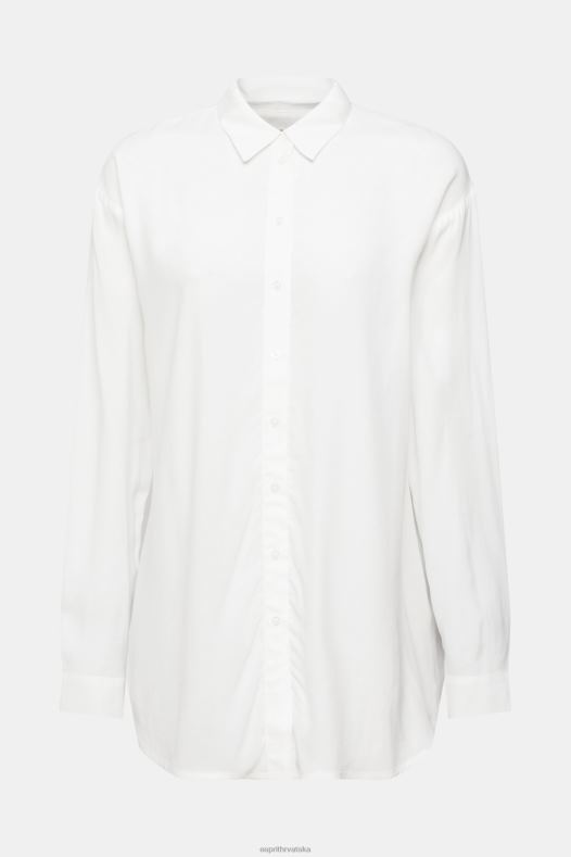 Esprit žene košulja bluza, lenzing ecovero prljavo bijelo bluze A48RT425