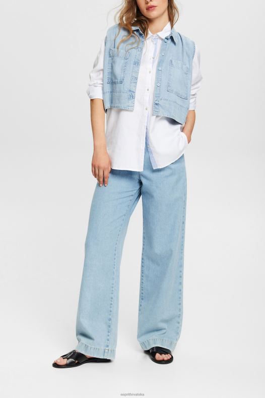 Esprit žene košulja bluza od 100% pamuka bijela bluze A48RT514