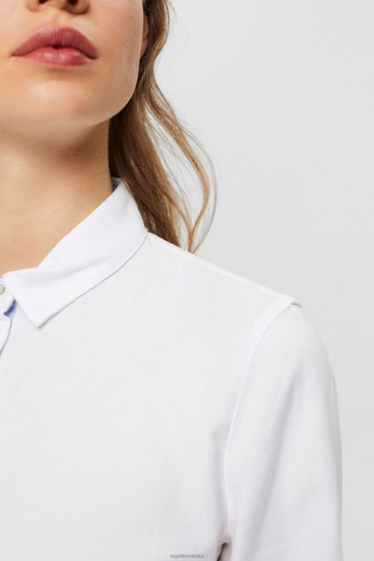 Esprit žene košulja bluza od 100% pamuka bijela bluze A48RT514
