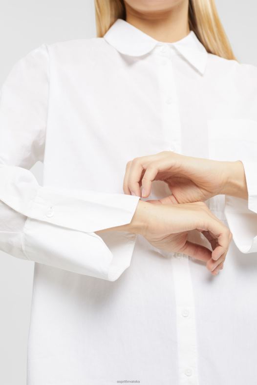 Esprit žene prevelika bijela pamučna bluza bijela bluze A48RT406