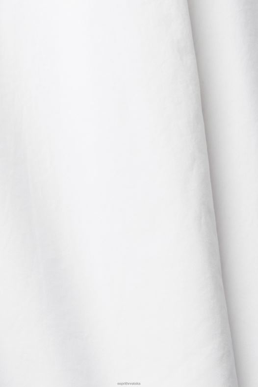 Esprit žene prevelika bijela pamučna bluza bijela bluze A48RT406