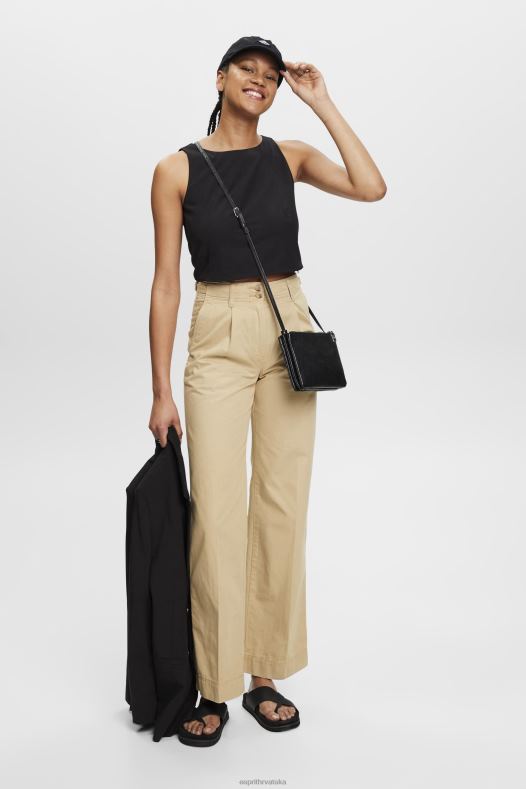 Esprit žene skraćena bluza bez rukava crno bluze A48RT307