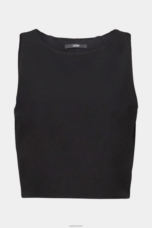 Esprit žene skraćena bluza bez rukava crno bluze A48RT307