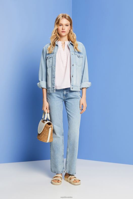 Esprit žene teksturirana bluza kratkih rukava svijetloružičasta bluze A48RT117